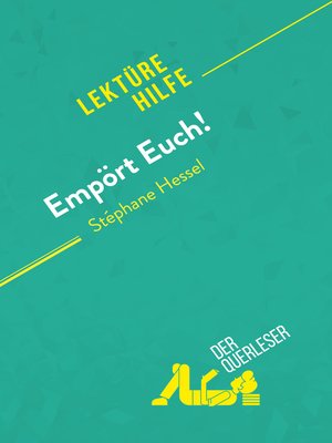 cover image of Empört Euch! von Stéphane Hessel (Lektürehilfe)